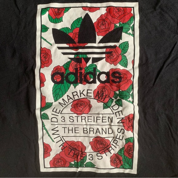 Adidas roses tee, medium - Picture 2 of 4